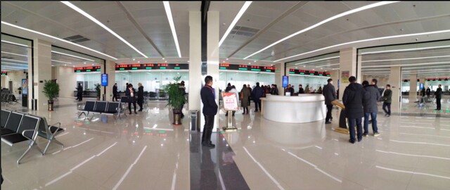 泰州黃橋政務(wù)服務(wù)中心100窗口排隊叫號系統(tǒng)、觸摸查詢系統(tǒng)